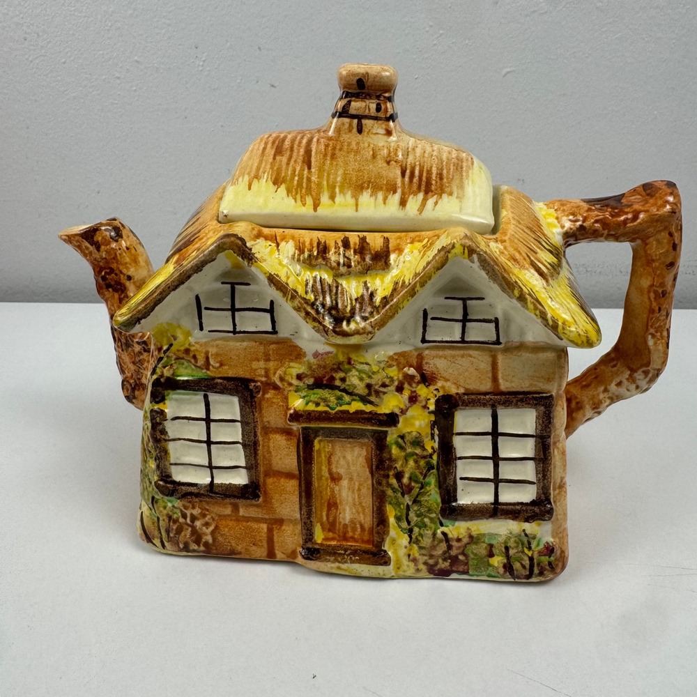 Price Bros Cottage Ware Teapot Ye Olde Cottage Made in England Vintage Ceramic